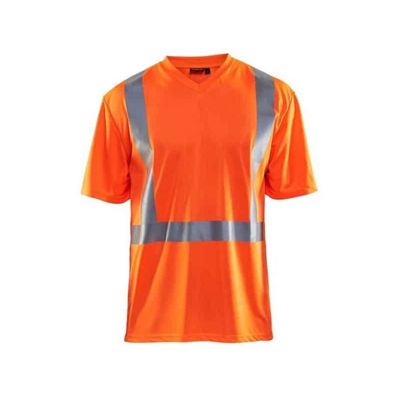 T-shirt haut visibilité homme anti-UV anti-odeur - 3382 - Orange clair - m - Blaklader