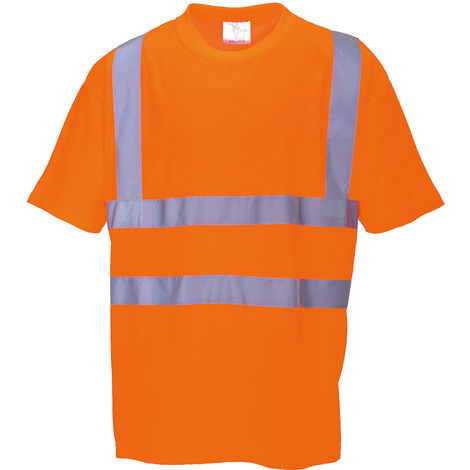 T-Shirt haute visibilité manches courtes RS PRO, Orange, taille XL, Mixte, Polyester ( Prix pour 1 )