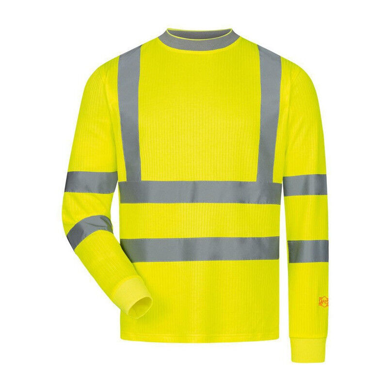 Image of Safestyle - T-shirt haute visibilité manches longues oleas taille 3XL (66/68) jaune