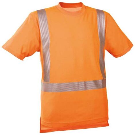 T-shirt Haute visibilité orange vif ,Taille XL