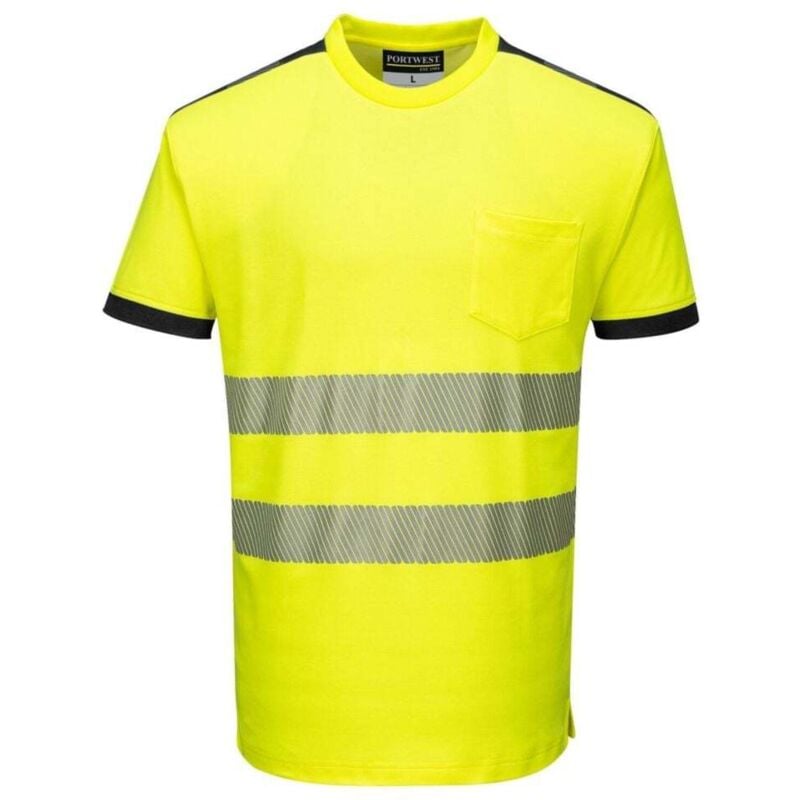 T-Shirt hv PW3 Jaune/Noir 2XL