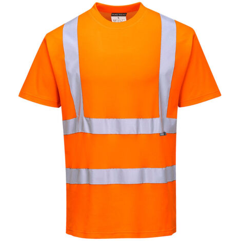 T-shirt Hi-vis MC coton comfort couleur : Orange taille 4XL - PORTWEST