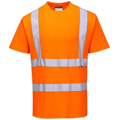 T-shirt Hi-vis MC coton comfort couleur : Orange taille 5XL - PORTWEST