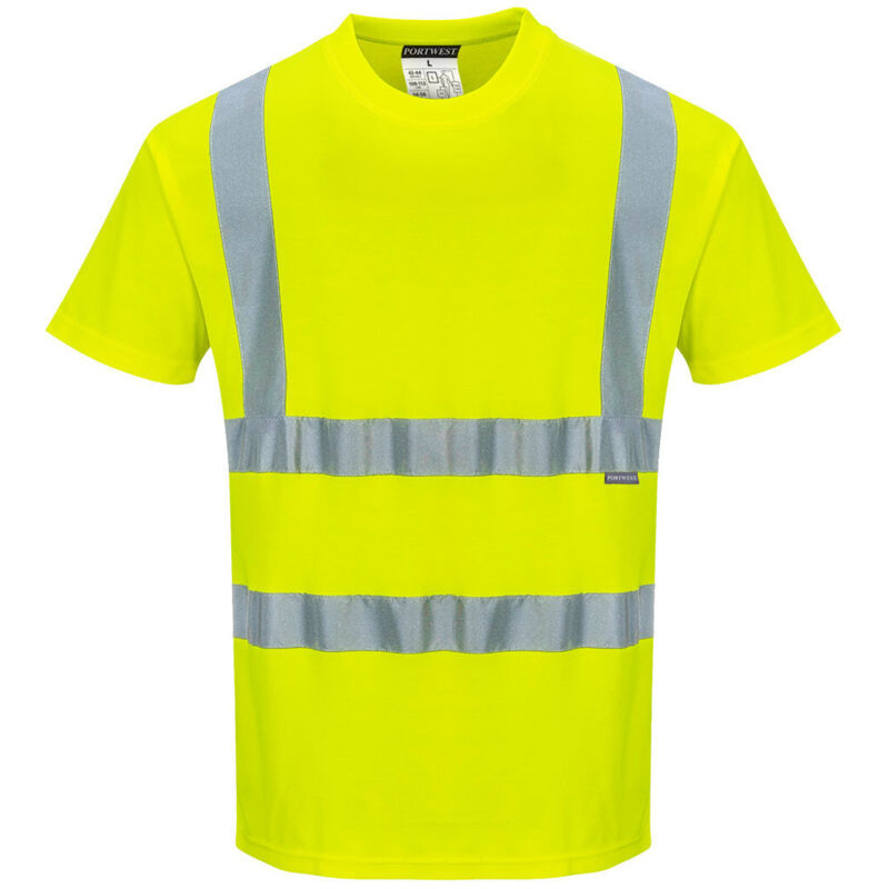 Hi-vis T-shirt Mc Coton Komfort Farbe, Gelb Größe Xxxl - Portwest