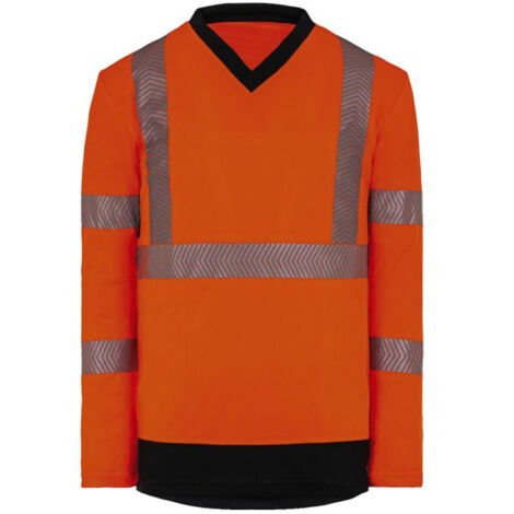 T Shirt Hv Helium Manches Longues Orange T.2xl