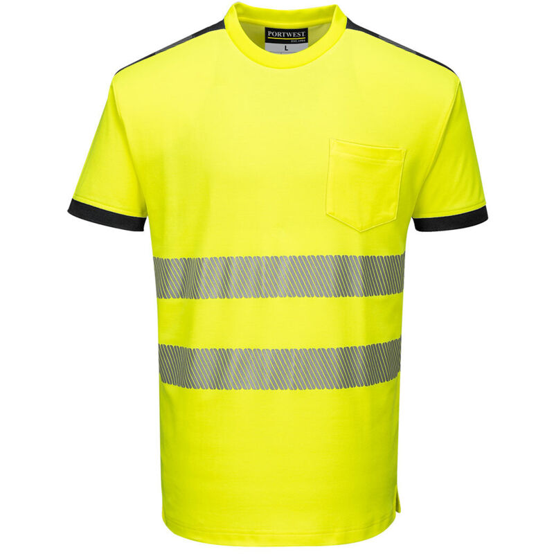 Portwest T-shirt Hv Pw3 Gelb/schwarz 3xl