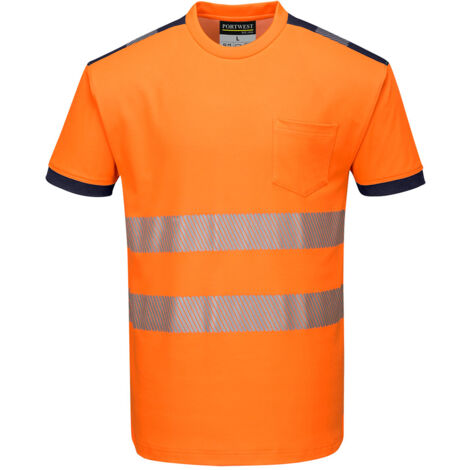 T-shirt homme coton organique col rond Inspire TM042 - Orange - vente