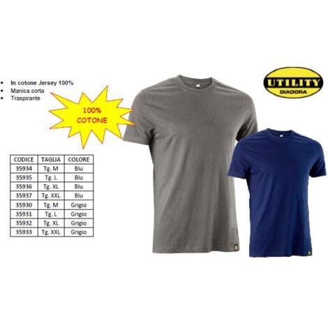 T-SHIRT MAGLIETTA DIADORA IN COTONE DIVERSE TAGLIE