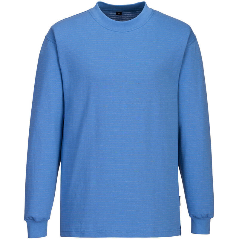 T-shirt à Manches Longues Antistatique Esd Couleur : Bleu Hamilton Taille s Portwest T-shirt à Manches Longues Antistatique Esd Couleur : Bleu Hamilton Taille s Portwest