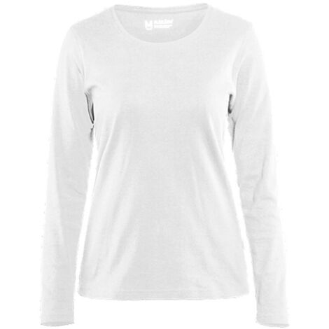 tee shirt femme manche longue blanc