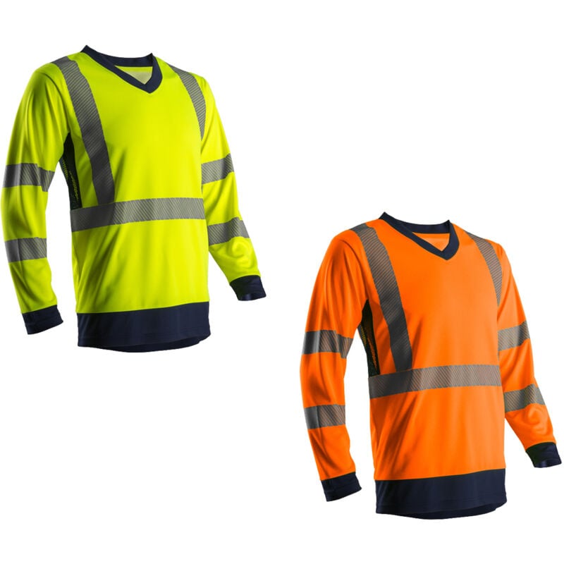 Suno T-shirt de travail manches longues haute visibilité suno - Jaune FLuo l - 48/50