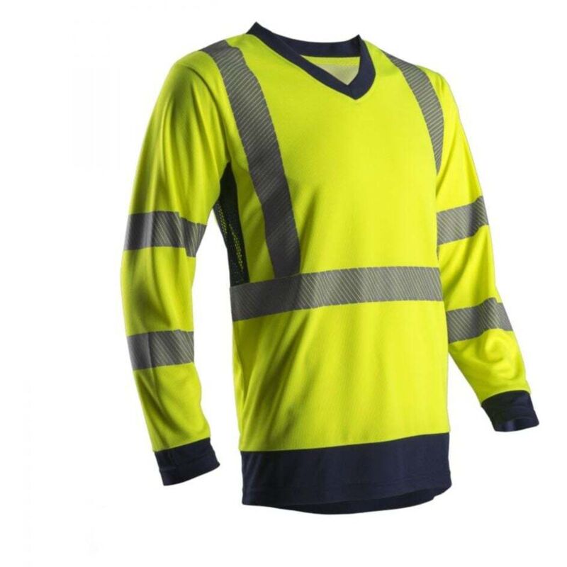 Suno T-shirt de travail manches longues haute visibilité suno - Jaune FLuo xl - 52/54