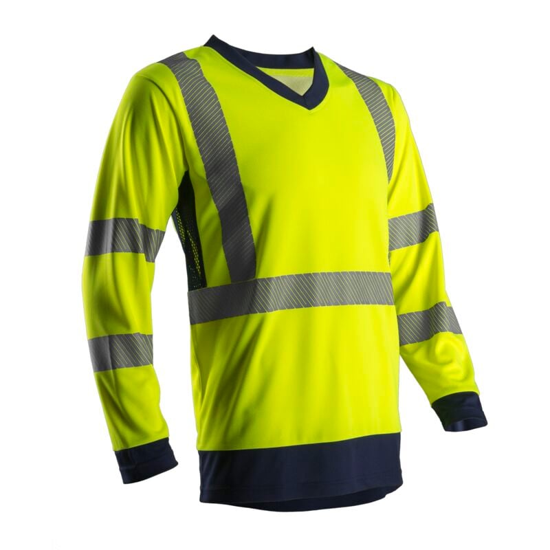 Suno T-shirt de travail manches longues haute visibilité suno - Jaune FLuo 2XL - 56/58