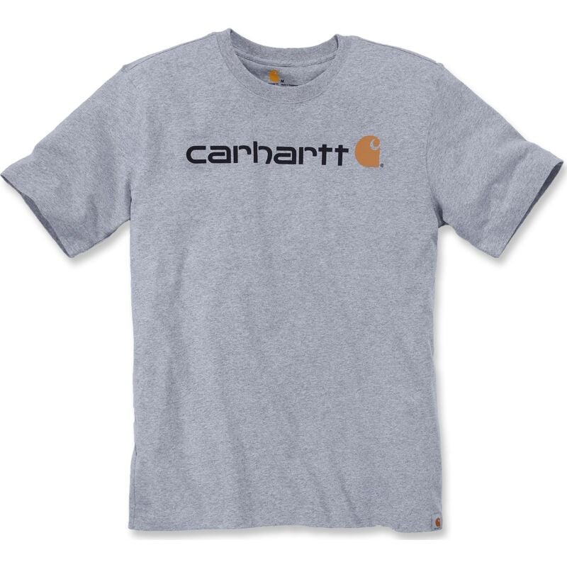 T-Shirt mc Core Logo 103361 Carhartt 034 Heather grey - Taille m - S1103361034M