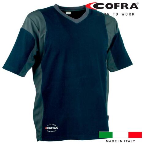 T-shirt navy blau / dunkelgrau java cofra Größe m