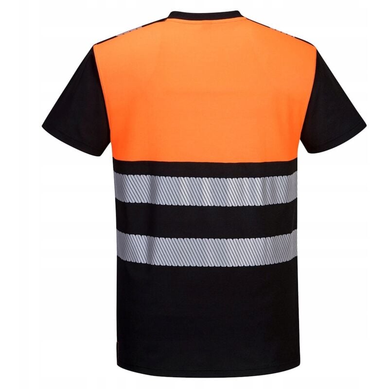 T-shirt PW3 haute visibilité classe 1 Noir/Orange m