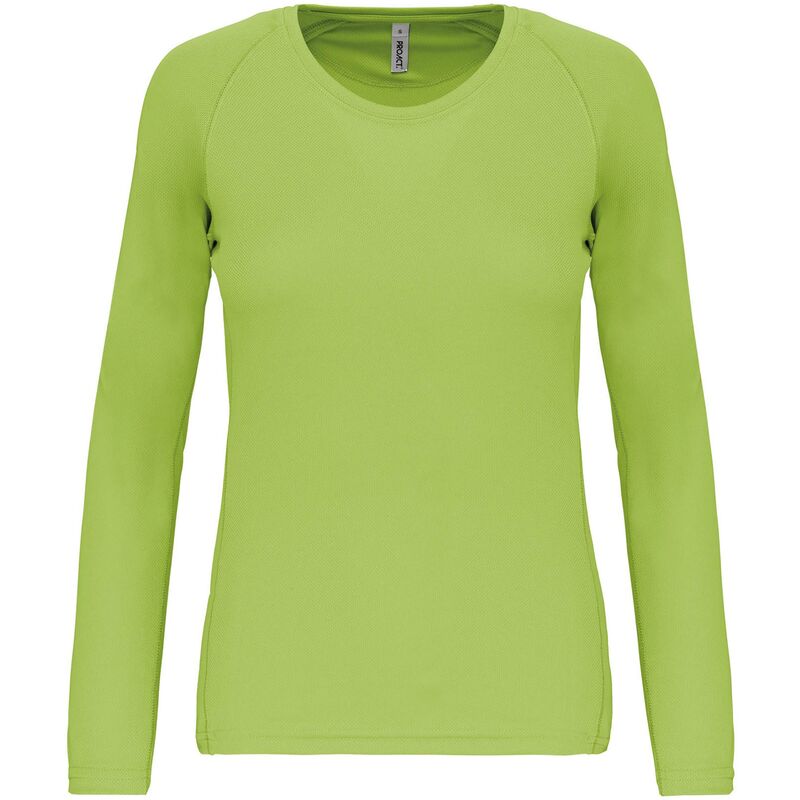 Proact - T-SHIRT SPORT MANCHES LONGUES FEMME 'L Lime - Lime
