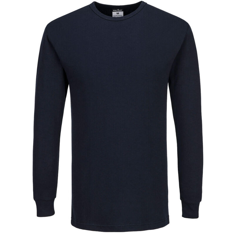 T-shirt Thermique Manches Longues - Taille L - Marine - Portwest T-shirt Thermique Manches Longues - Taille L - Marine - Portwest
