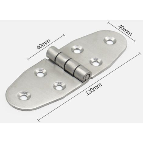 T-Strap Heavy Shed Hinge Gate Door Hinges Stainless Steel, Overall Length 120mm 2PCS