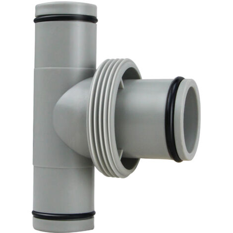 T-Stück für Poolschlauch von 1,25"/32 mm auf 1,5"/38 mm Schlauch, Ersatz-T-förmiger Poolschlauchadapter für Aufstellpoolarmaturen
