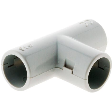 ZENITECH T-Stück für Rohre Ø16mm grau Packung mit 2