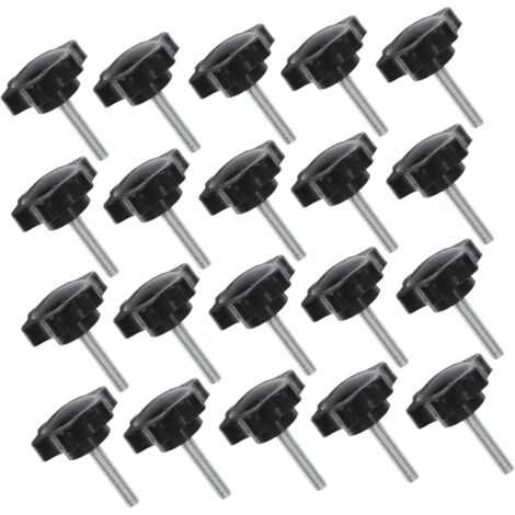 t te hexagonale M6x30 avec poign e en plastique lot de 20