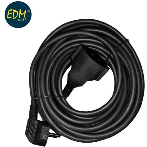 T/TL-Schlauchverlängerung, 25 m, 3 x 1,5 mm, flexibel, schwarz, EDM