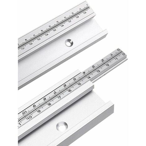 T-Tracks with Fixed Ladder Aluminum Alloy Woodworking DIY Accessories-50cm