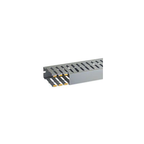 T1-N 40x100 G Canaletta con coestruso morbido modulo 20 feritoia 8, Grigio