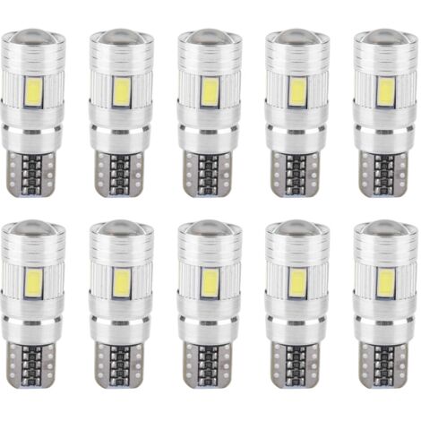 T10 5630 6SMD W5W Fehlerfreie Canbus-LED-Lampe – 10er-Pack