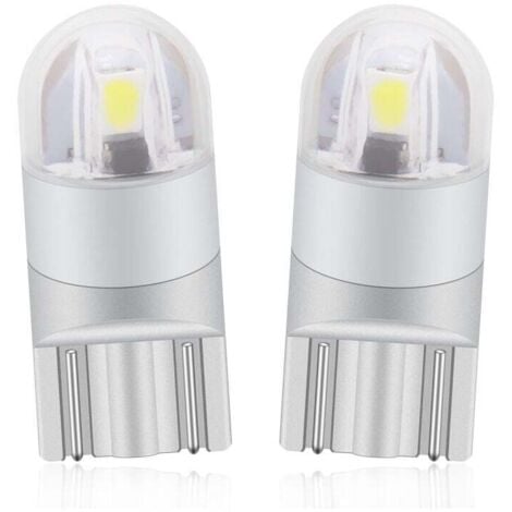 UNION T10 W5w Led Feu de Position Veilleuses 12v 6000K Blanc 168 194 Led Clignotant Pour Ampoule Plaque Feux de Gabarit Voiture Moto - Une Garantie D'un An