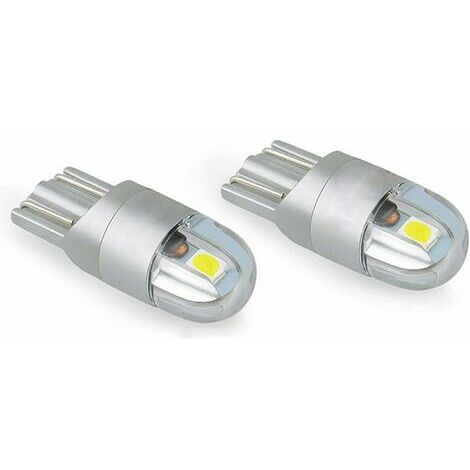 AMPOULES LED X 2 T10 W5W 5LED SMD3528 CANBUS BLANC 12V 2,20W