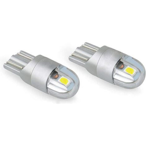 T10 W5w Led Feu de Position Veilleuses 12v 6000K Blanc 3030 2SMDClignotant Pour Ampoule Plaque Feux de Gabarit Voiture Moto