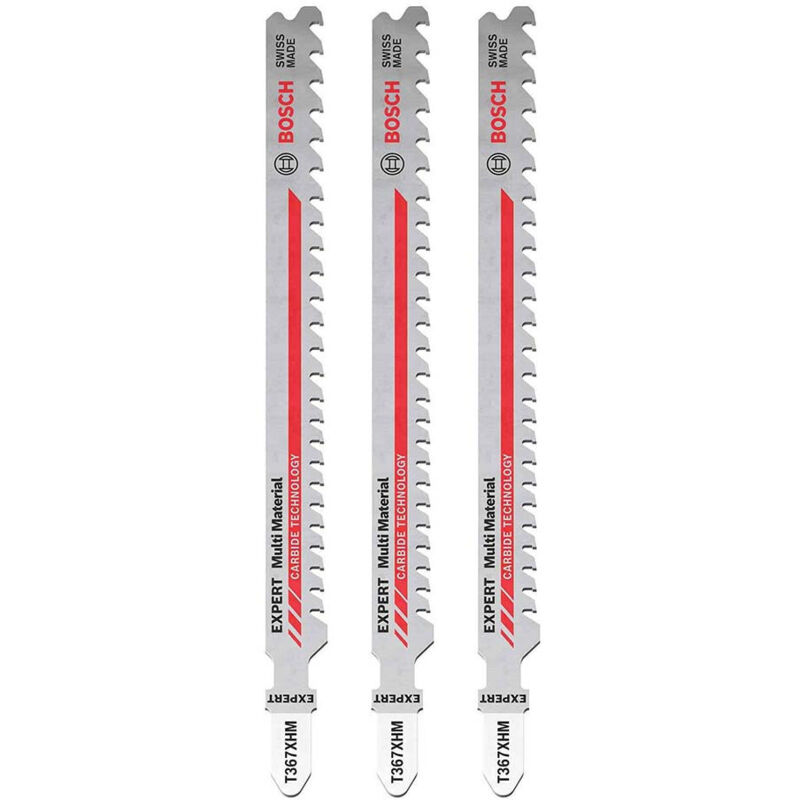 Bosch - 2608900560 expert Multi Material T367XHM Jigsaw Blade 132mm Pack of 3 BPAT367XHM