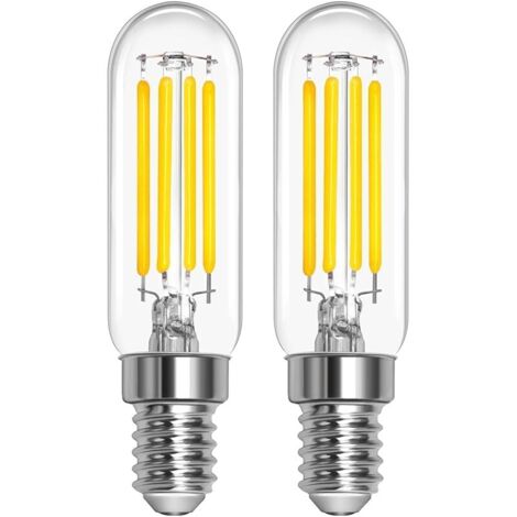 T22 E14 Ampoules LED Réfrigérateur 3W Blanc Chaud 2700k, SES Pygmy Bulbs Remplacement des Ampoules E14 Réfrigérateur 25W, 300 Lumen, Petites Ampoules à Vis pour Luminaire de Nuit, Pack de 2