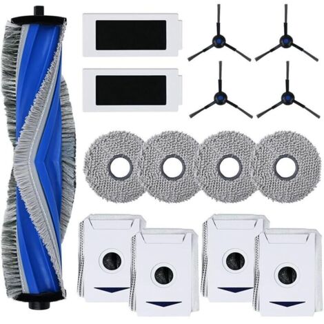 T30 Pro Omni Kit accessoires pour robot aspirateur Ecovacs Deebot T30 PRO Omni, 1 brosse principale, 2 filtres HEPA, 4 tampons de