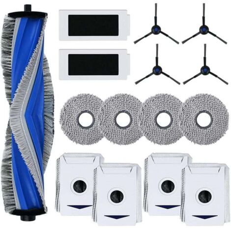 T30 Pro Omni Kit accessoires pour robot aspirateur Ecovacs Deebot T30 PRO Omni, 1 brosse principale, 2 filtres HEPA, 4 tampons de