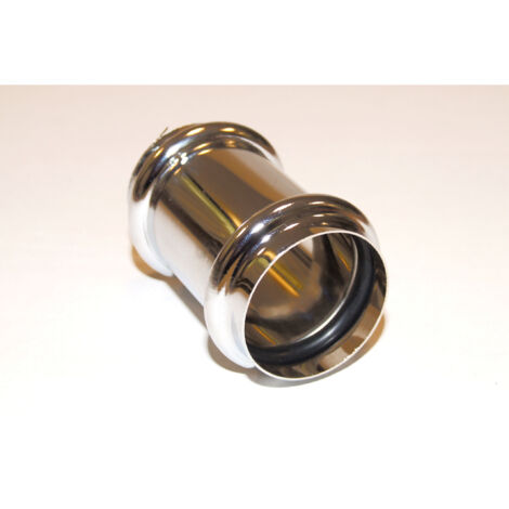 T3178051 CANOTTO CON GIUNZIONE IN OTTONE CROMATO D.26 X 60