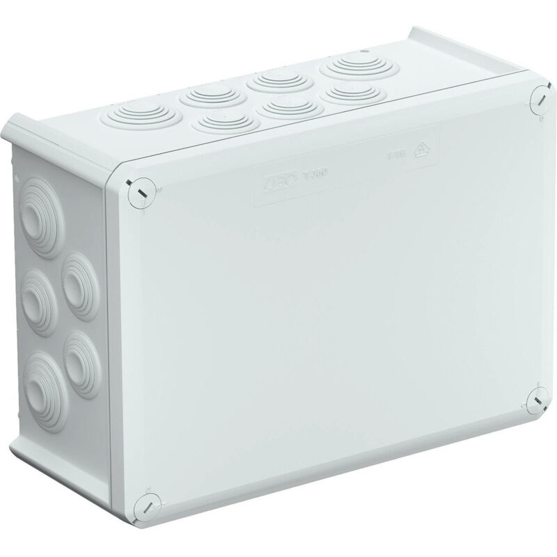 Obo Bettermann Kabelabzweigkasten Mit Einführungen 285x201x120 Polypropylen, Glasfaserverstärkt Lichtgrau Ral 7035, 2007125