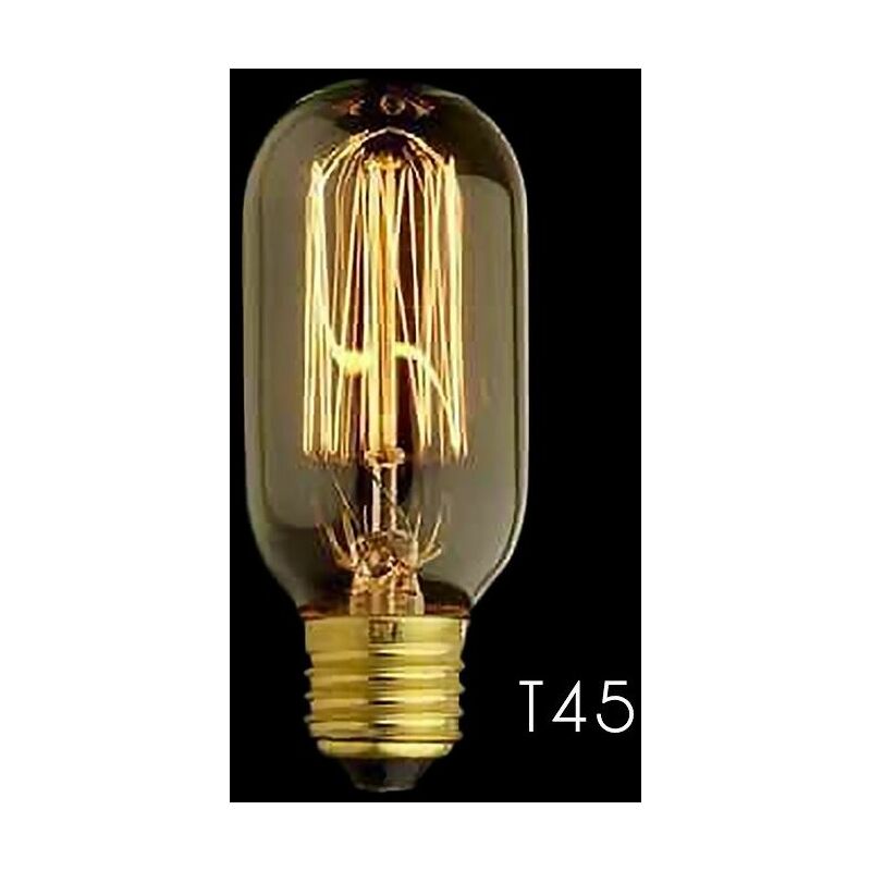 

T45 Vertical Bombilla de filamento E27 40W Edison Vintage Decoracion Industrial