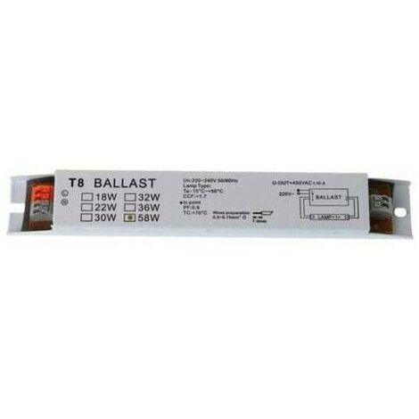 T8 220-240V AC 2x58W Ballast électronique à Large Tension Ballasts de Lampe Fluorescente Ballasts électroniques