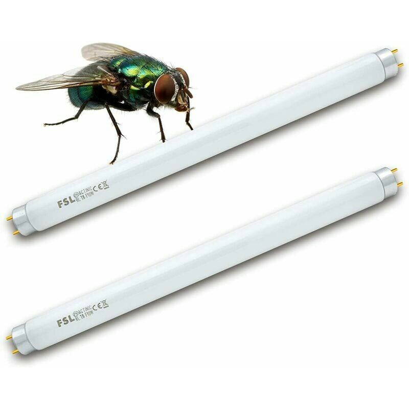 Tigrezy - T8 F10W bl Replacement Bulb for Fly Killer Lamp, 34.5cm uv Tube for 20W Mosquito Killer/Insect Killer(2pcs)
