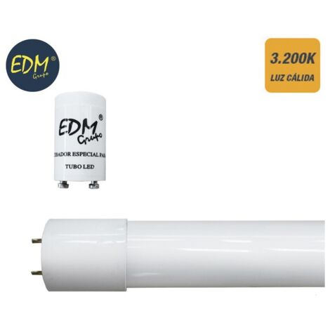 T8-LED-Röhre 9 W, 850 lm, 3000 K warmes Licht, entspricht 18 W, ø2,6 x 60 cm, EDM