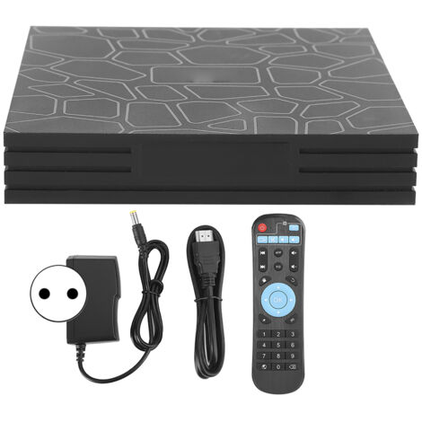 T9 Smart Multimedia Player, 4K-TV-Box mit Android 9.0, 2 GB RAM + 16 GB, 100–240 V mit EU-Stecker