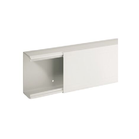 TA-EN 100x60 W Canalina porta cavi a base piana, Bianco