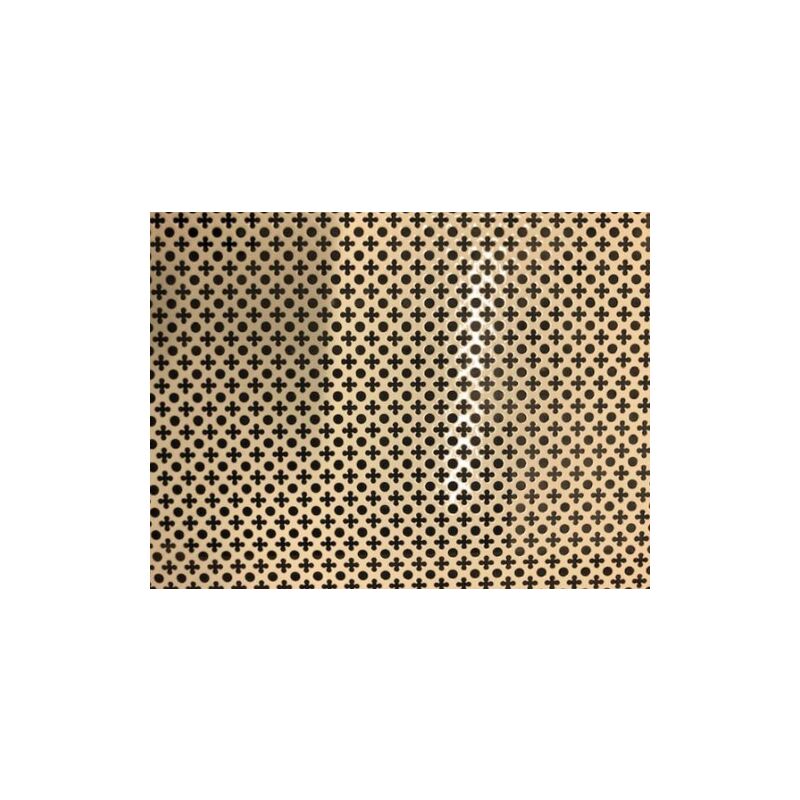 Schiavetti - ta le perforA e de 2 m2 en aluminium dorA pour couvrir radiateurs, poA les et cheminA es