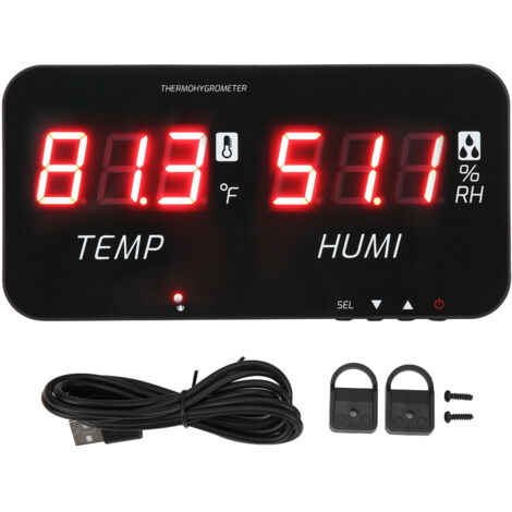 TA623A Termometro Igrometro LED Digitale Indicatore di Umidità e Temperatura per l'Industria DC5V