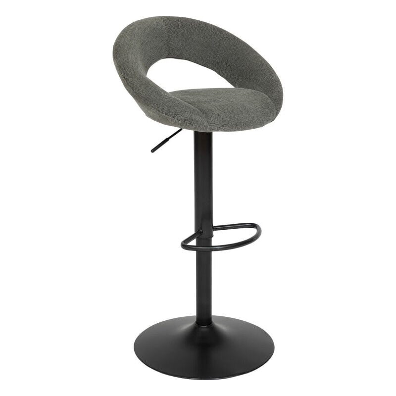 Atmosphera - Chaise de bar haute ajustable Sasha pu Vert Cèdre