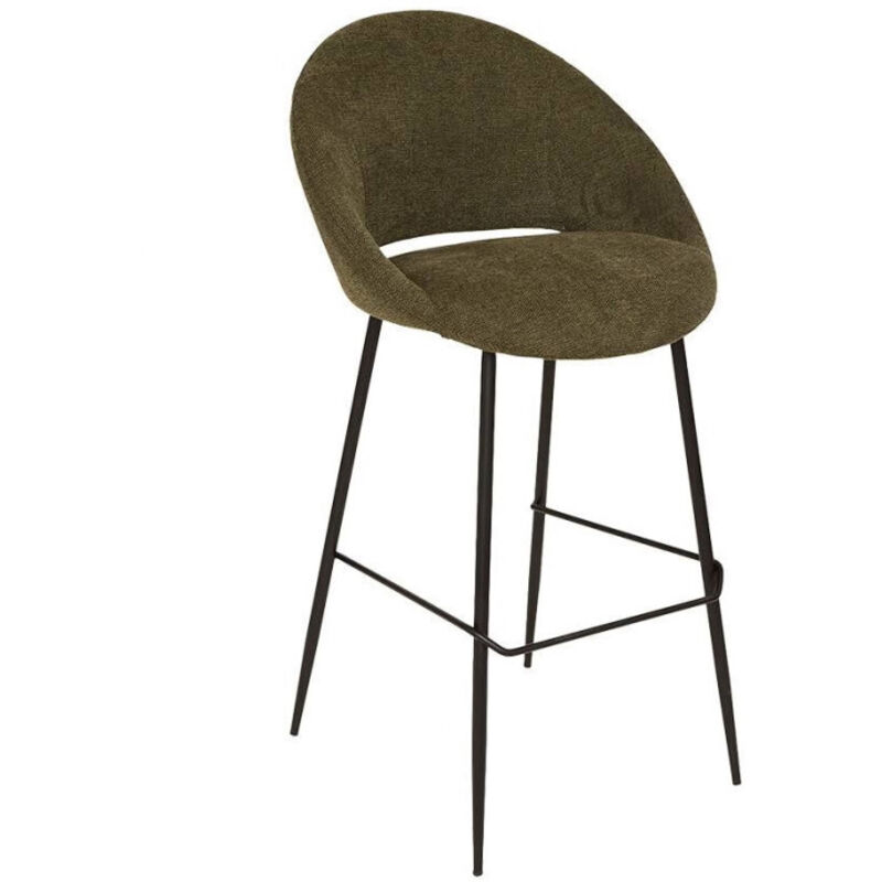 Atmosphera - Tabouret de bar Amago vert cèdre 54x52cm créateur d'intérieur