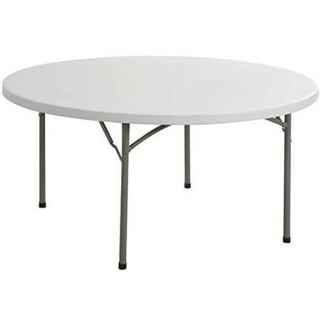 Tab rond Pliage en acier et en plastique Ø120xh74 cm